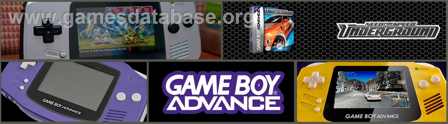 Need for Speed Underground - Nintendo Game Boy Advance - Artwork - Marquee