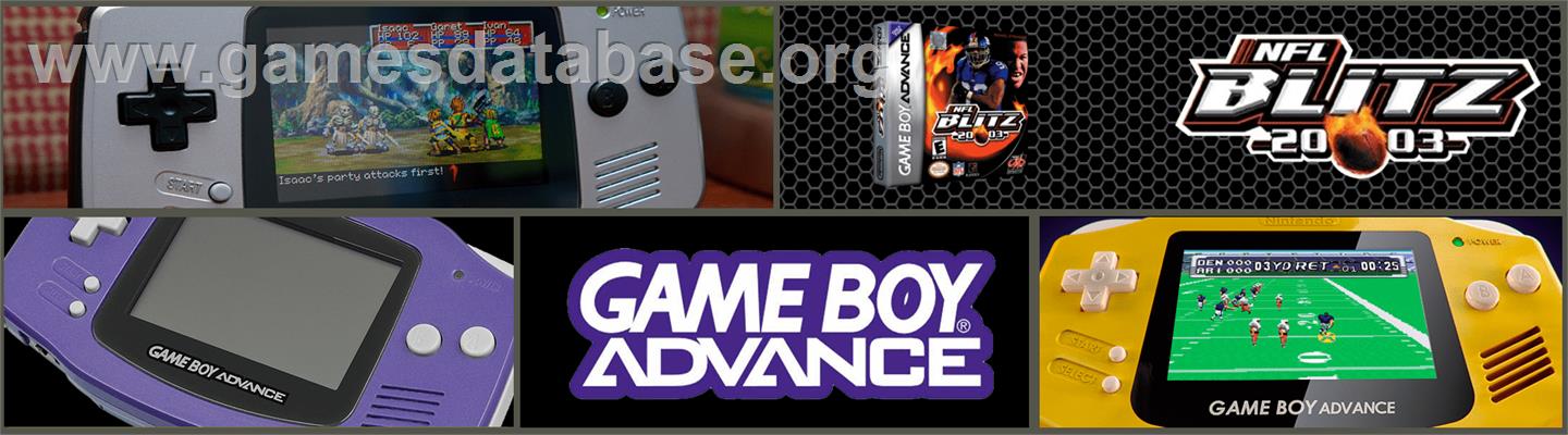 Nfl Blitz 20-03 - Nintendo Game Boy Advance - Artwork - Marquee