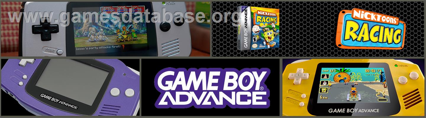 Nicktoons Racing - Nintendo Game Boy Advance - Artwork - Marquee