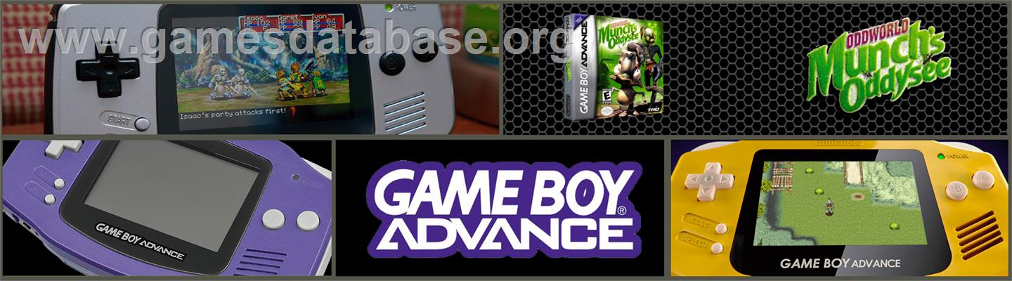 Oddworld: Munch's Oddysee - Nintendo Game Boy Advance - Artwork - Marquee