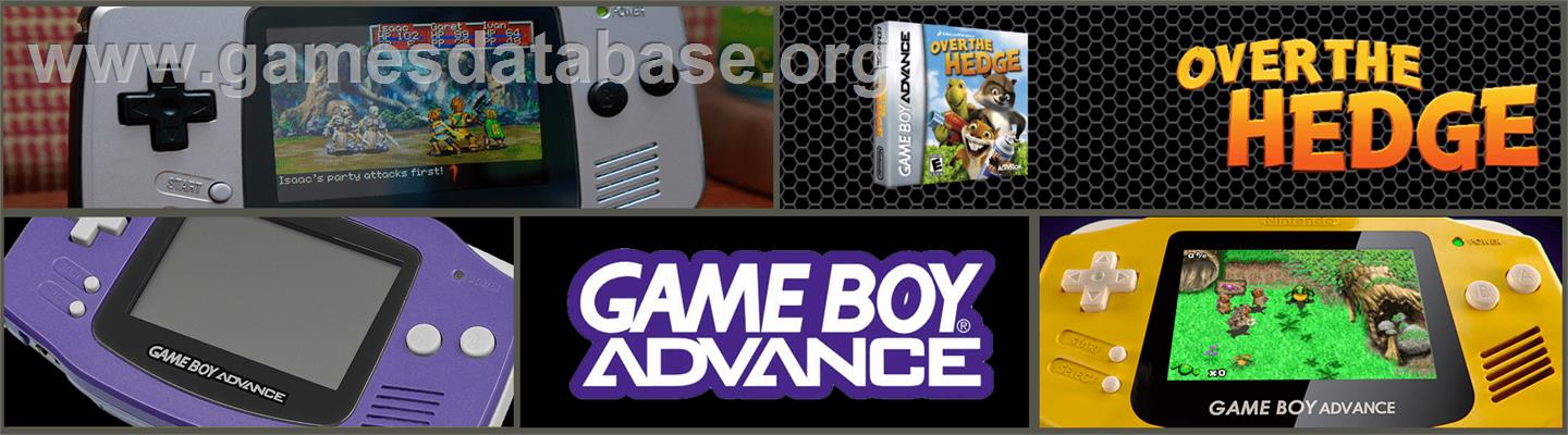 Over The Hedge - Nintendo Game Boy Advance - Artwork - Marquee