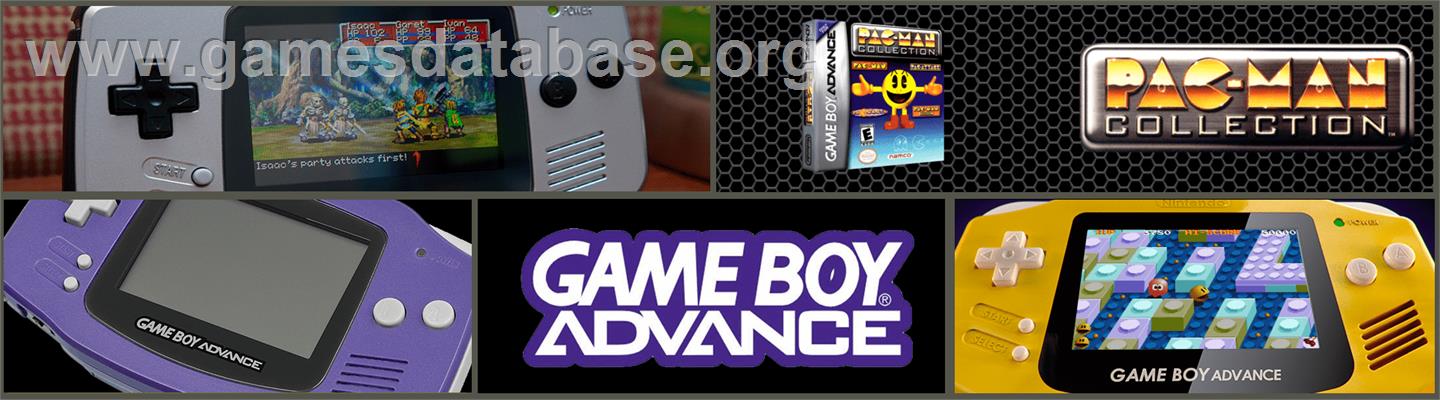 Pac-Man Collection - Nintendo Game Boy Advance - Artwork - Marquee