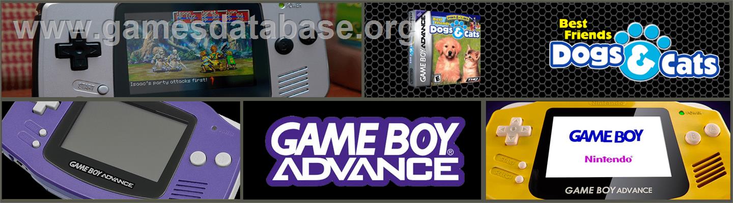 Paws And Claws - Best Friends - Dogs And Cats - Nintendo Game Boy Advance - Artwork - Marquee