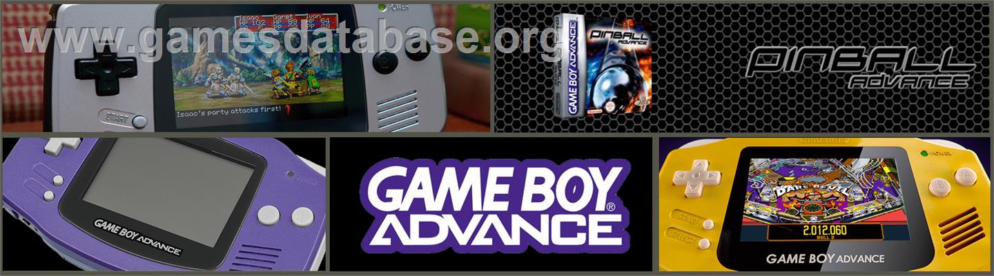 Pinball Advance - Nintendo Game Boy Advance - Artwork - Marquee