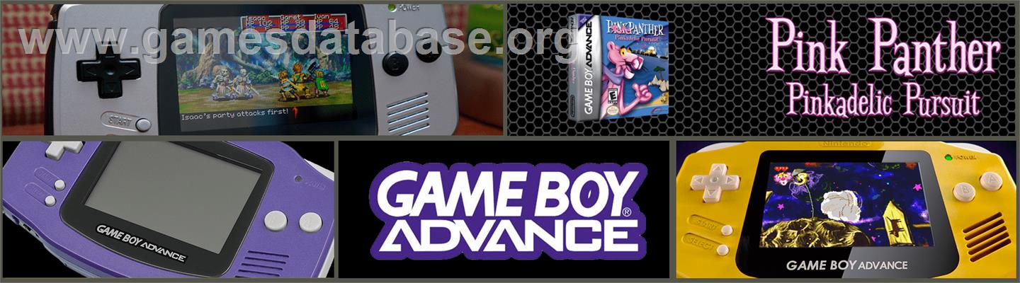 Pink Panther - Pinkadelic Pursuit - Nintendo Game Boy Advance - Artwork - Marquee