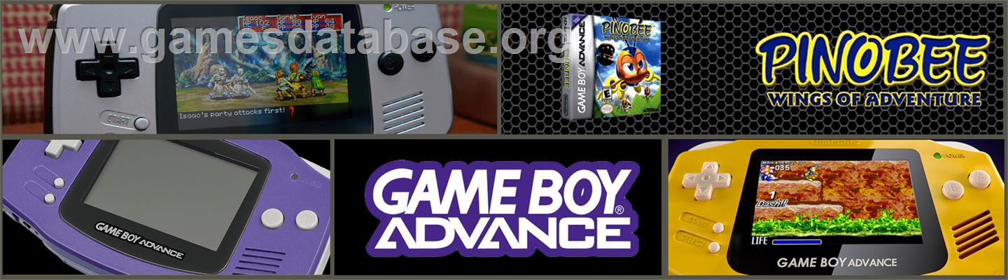 Pinobee: Wings of Adventure - Nintendo Game Boy Advance - Artwork - Marquee