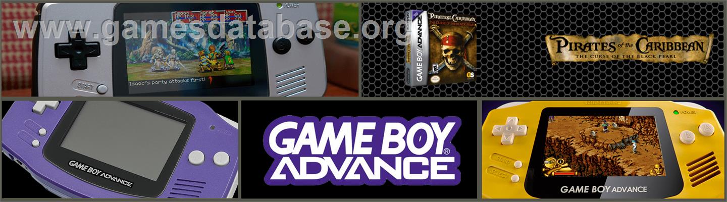 Pirates of the Caribbean: The Curse of the Black Pearl - Nintendo Game Boy Advance - Artwork - Marquee