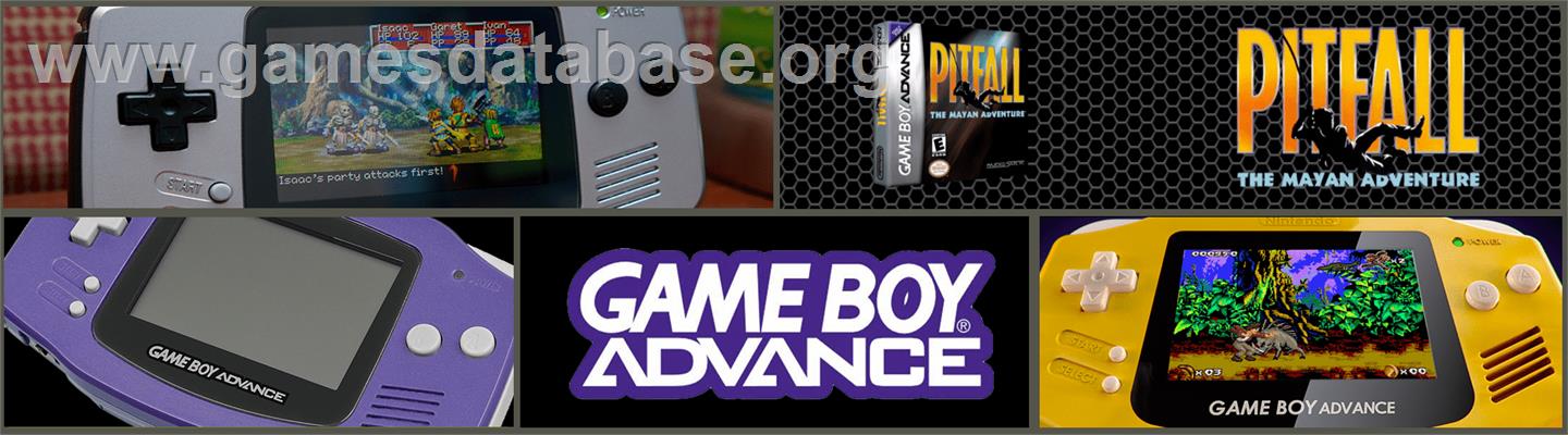 Pitfall - The Mayan Adventure - Nintendo Game Boy Advance - Artwork - Marquee