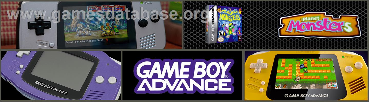 Planet Monsters - Nintendo Game Boy Advance - Artwork - Marquee