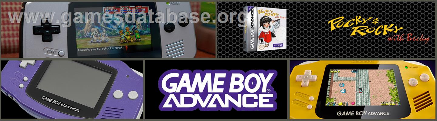 Pocky & Rocky with Becky - Nintendo Game Boy Advance - Artwork - Marquee