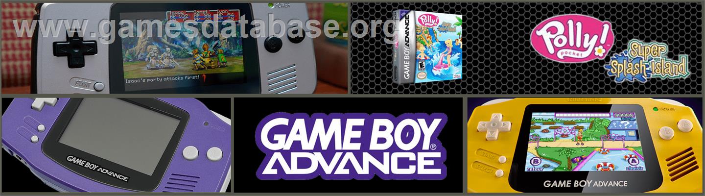 Polly Pocket ! Super Splash Island - Nintendo Game Boy Advance - Artwork - Marquee