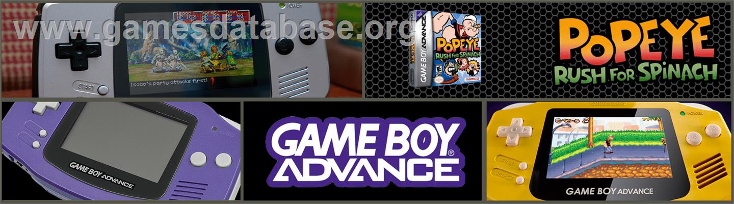 Popeye - Rush For Spinach - Nintendo Game Boy Advance - Artwork - Marquee
