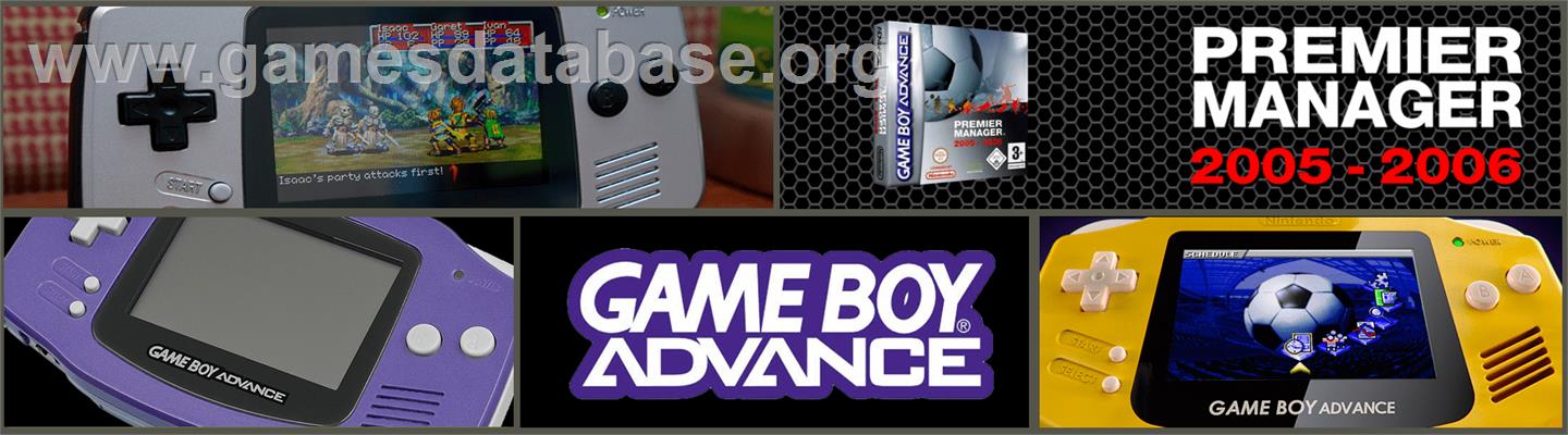 Premier Manager 2005-2006 - Nintendo Game Boy Advance - Artwork - Marquee