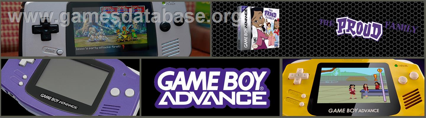 Proud Family - Nintendo Game Boy Advance - Artwork - Marquee