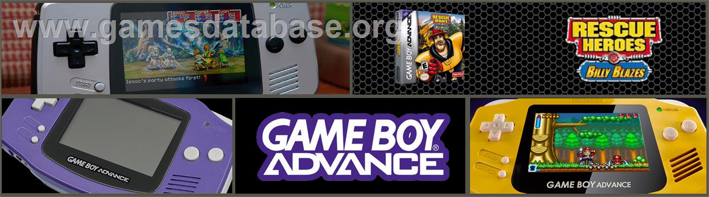 Rescue Heroes: Billy Blazes - Nintendo Game Boy Advance - Artwork - Marquee