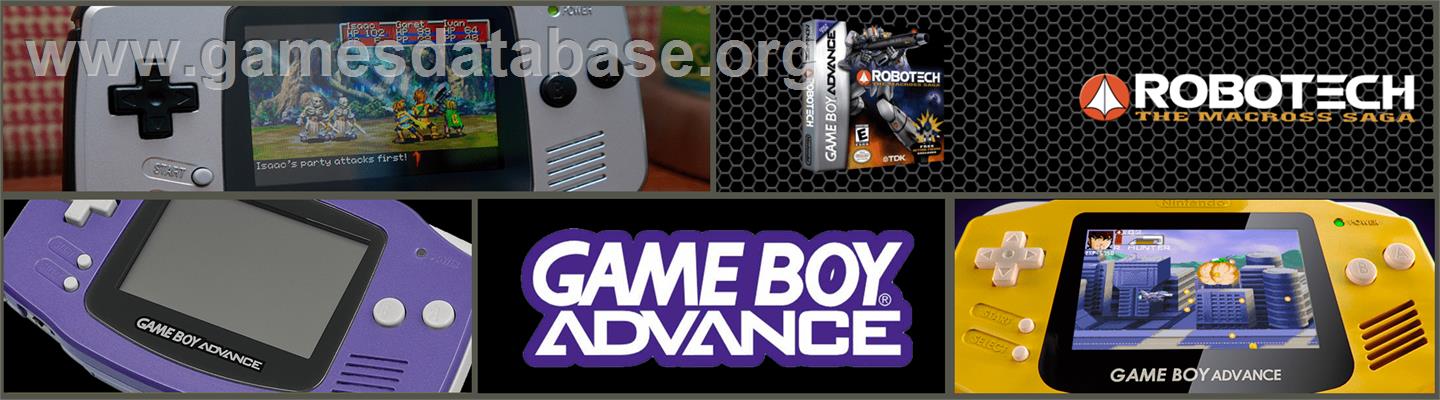 Robotech: The Macross Saga - Nintendo Game Boy Advance - Artwork - Marquee