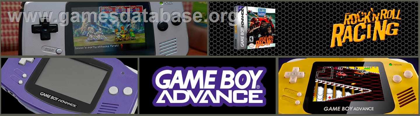 Rock N' Roll Racing - Nintendo Game Boy Advance - Artwork - Marquee