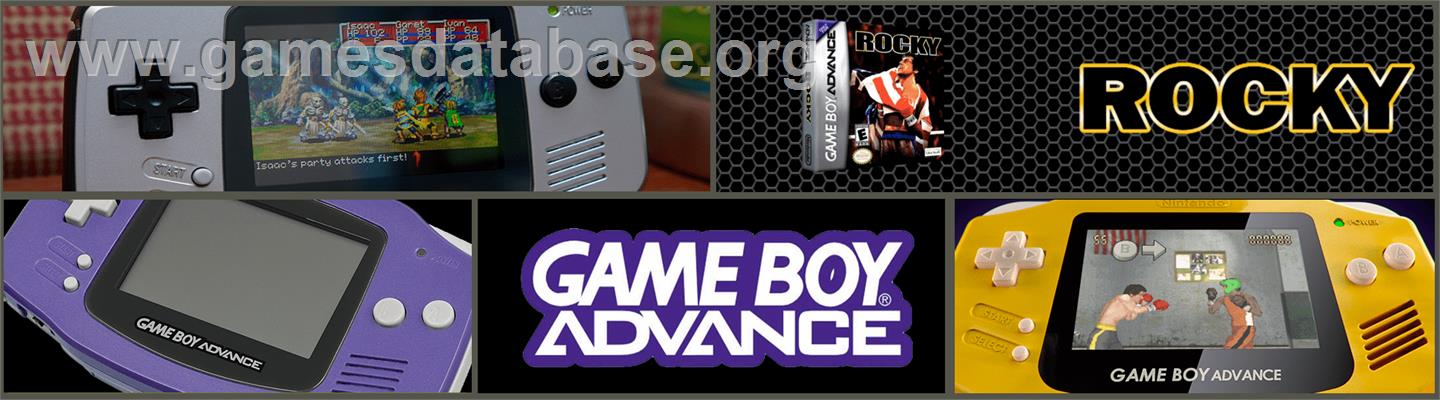 Rocky - Nintendo Game Boy Advance - Artwork - Marquee