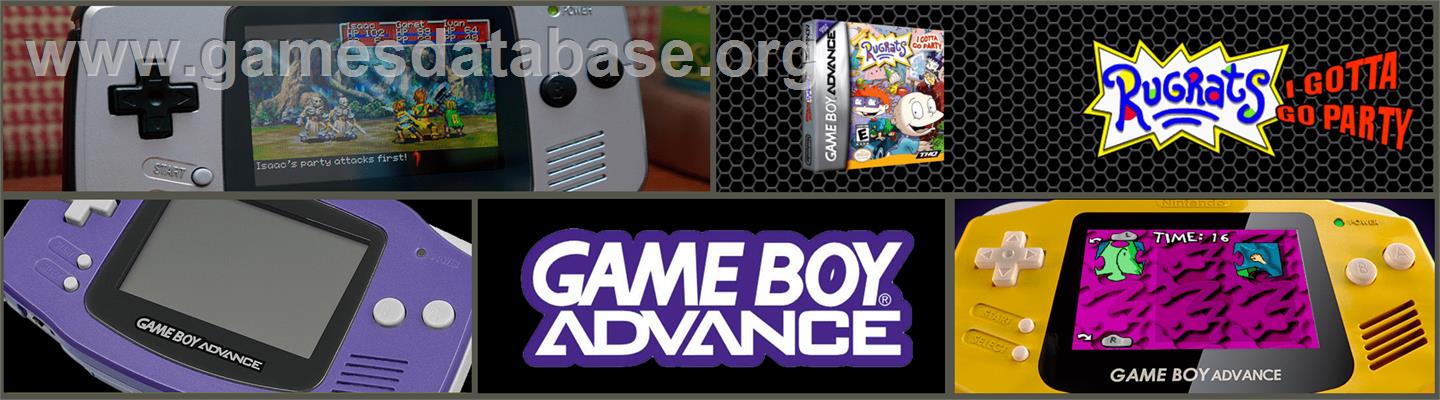 Rugrats: I Gotta Go Party - Nintendo Game Boy Advance - Artwork - Marquee