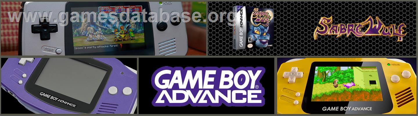 Sabre Wulf - Nintendo Game Boy Advance - Artwork - Marquee