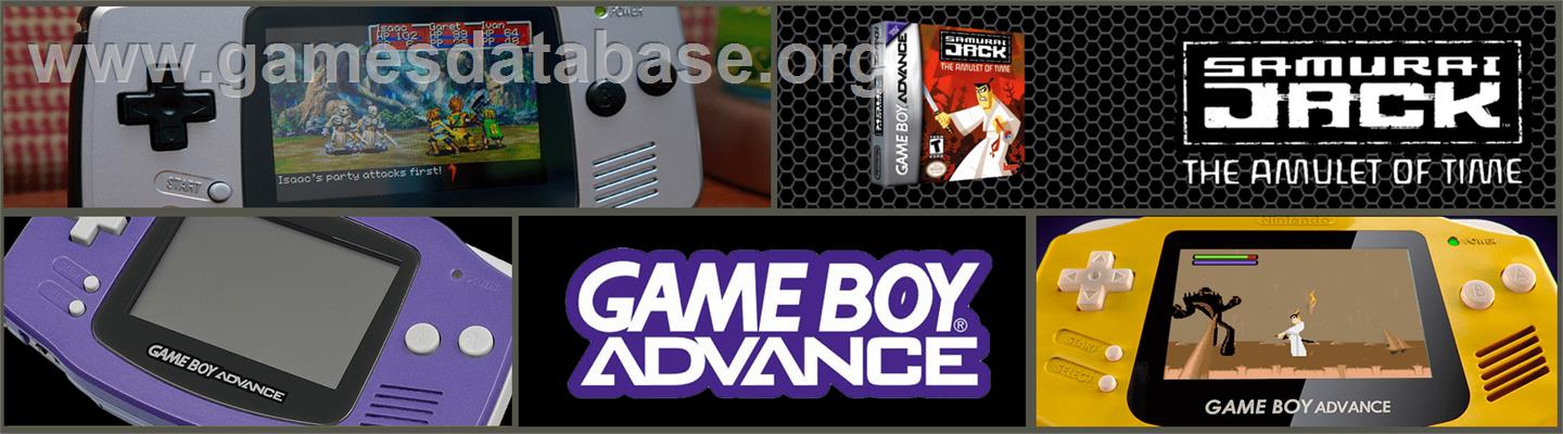 Samurai Jack: The Amulet of Time - Nintendo Game Boy Advance - Artwork - Marquee