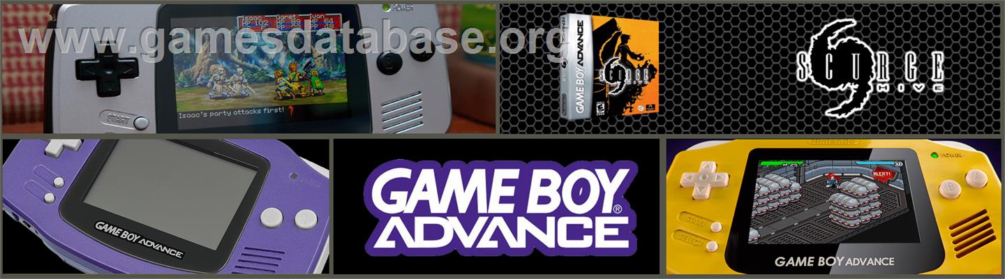 Scurge Hive - Nintendo Game Boy Advance - Artwork - Marquee