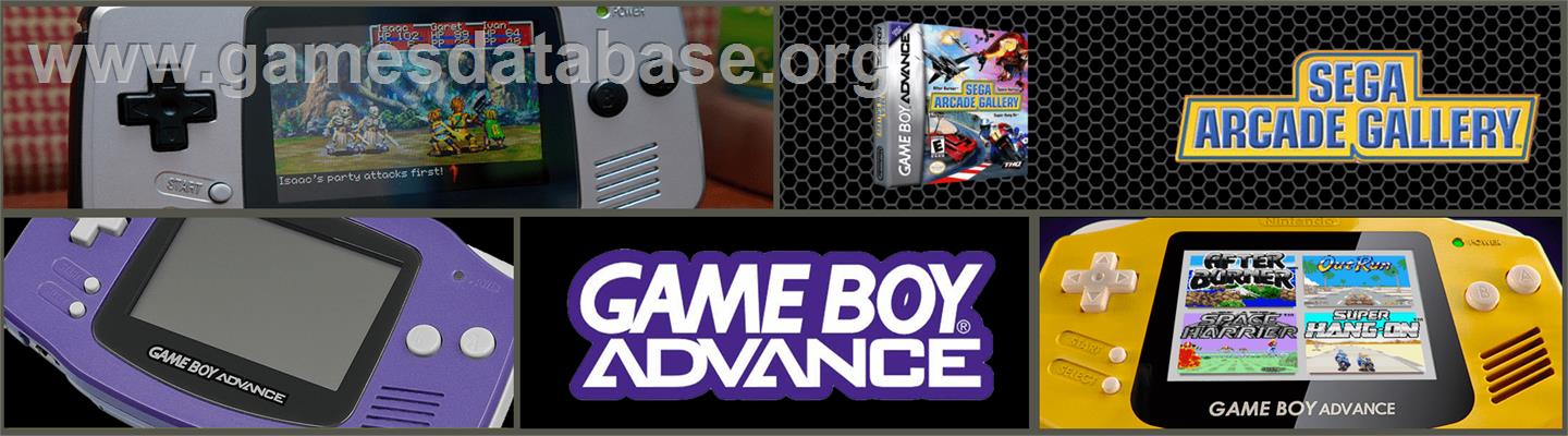 Sega Arcade Gallery - Nintendo Game Boy Advance - Artwork - Marquee