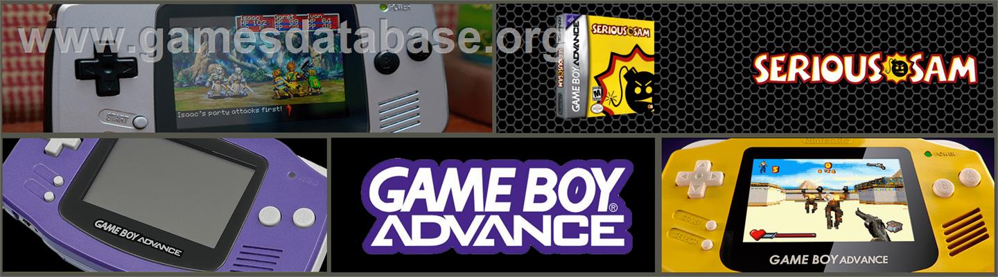 Serious Sam - Nintendo Game Boy Advance - Artwork - Marquee