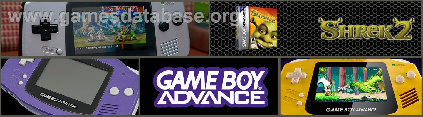 Shrek 2 - Nintendo Game Boy Advance - Artwork - Marquee