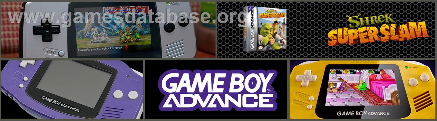 Shrek SuperSlam - Nintendo Game Boy Advance - Artwork - Marquee