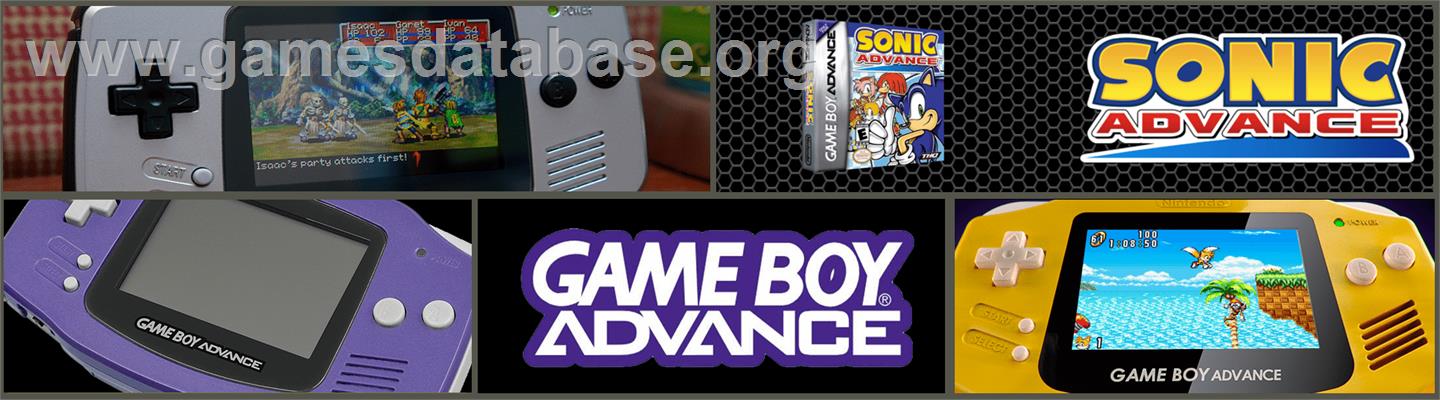 Sonic Advance - Nintendo Game Boy Advance - Artwork - Marquee