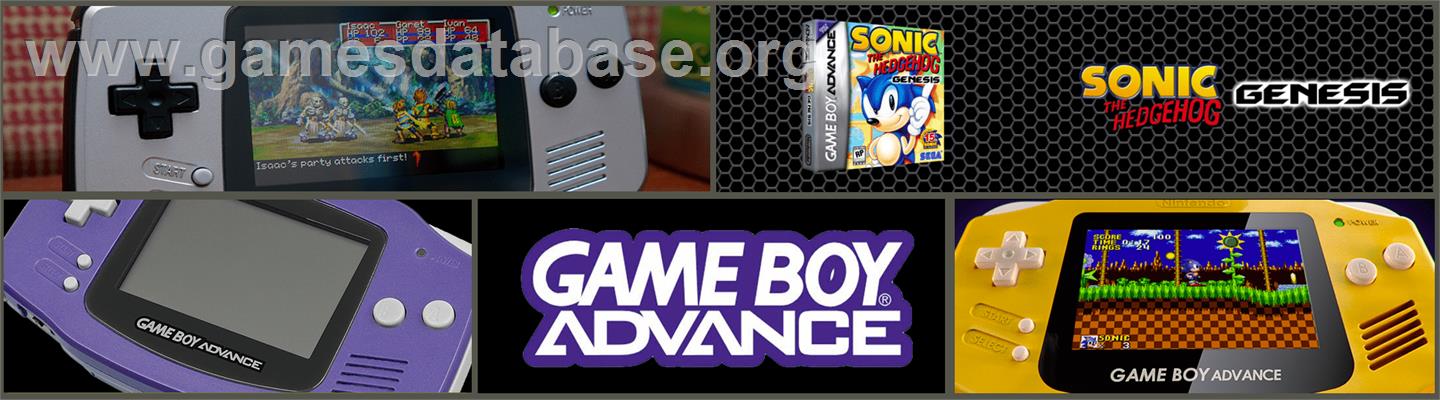 Sonic The Hedgehog - Nintendo Game Boy Advance - Artwork - Marquee