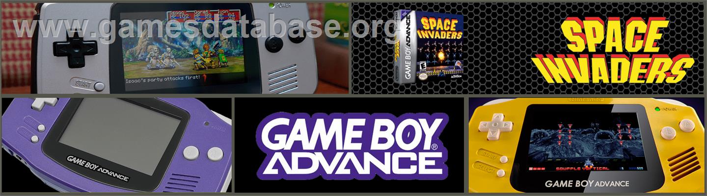 Space Invaders - Nintendo Game Boy Advance - Artwork - Marquee