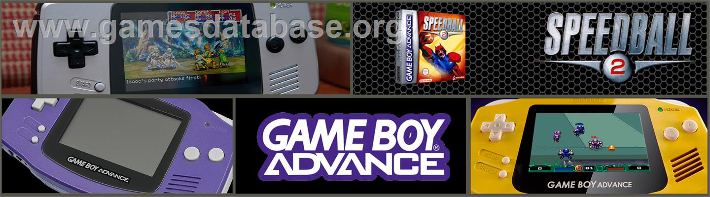 Speedball 2 - Brutal Deluxe - Nintendo Game Boy Advance - Artwork - Marquee
