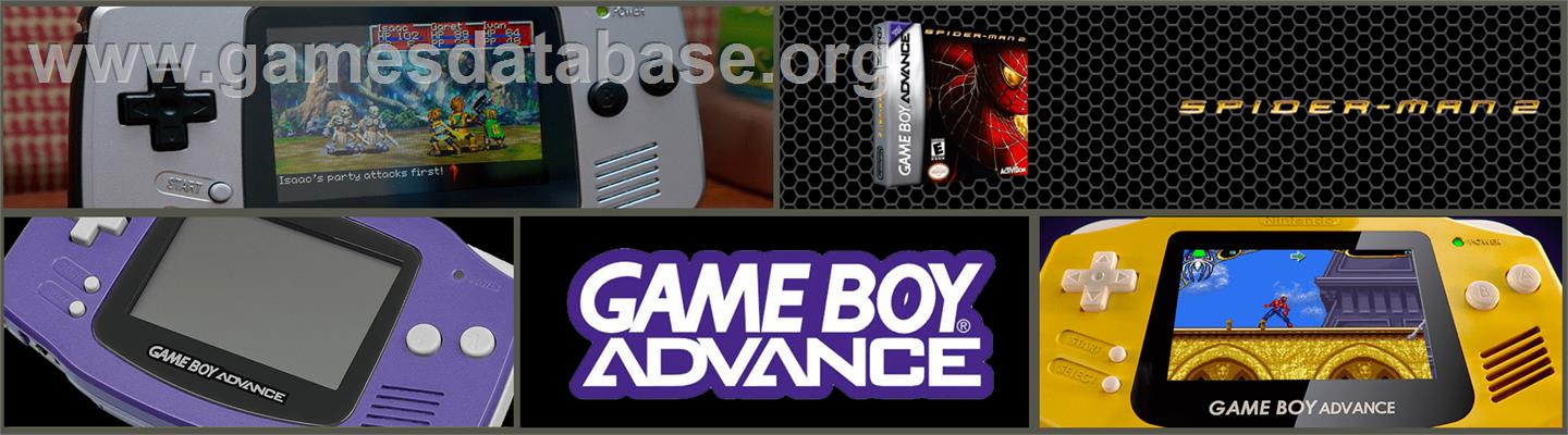 Spider-man 2 - Nintendo Game Boy Advance - Artwork - Marquee