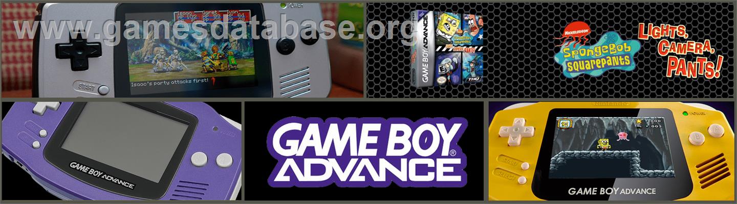 Spongebob Squarepants - Lights, Camera, Pants! - Nintendo Game Boy Advance - Artwork - Marquee