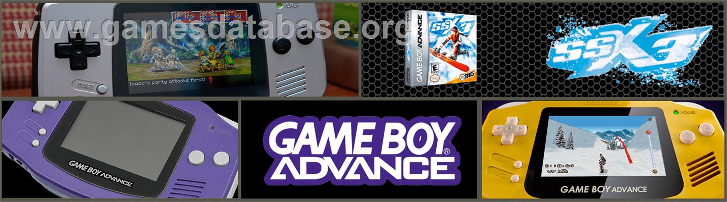 Ssx 3 - Nintendo Game Boy Advance - Artwork - Marquee