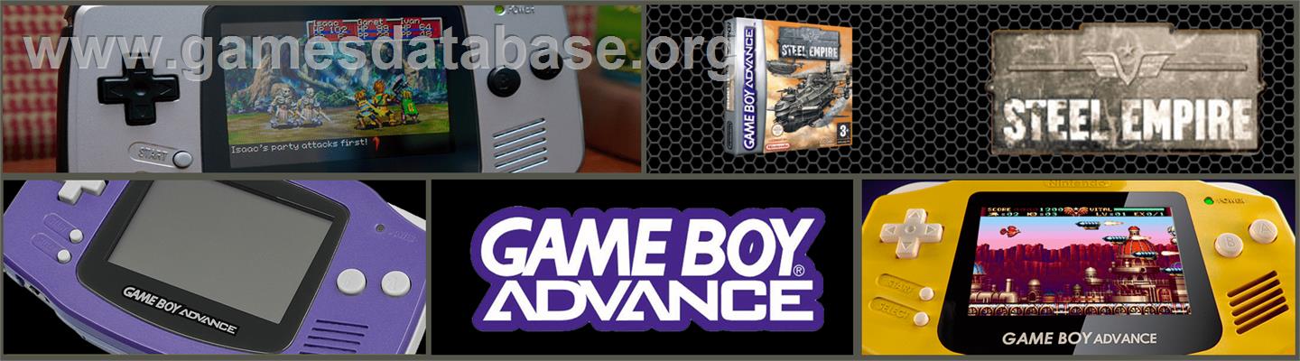 Steel Empire - Nintendo Game Boy Advance - Artwork - Marquee