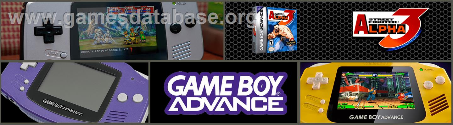 Street Fighter Alpha 3 - Nintendo Game Boy Advance - Artwork - Marquee