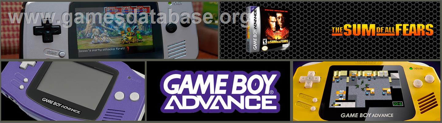 Sum of All Fears - Nintendo Game Boy Advance - Artwork - Marquee