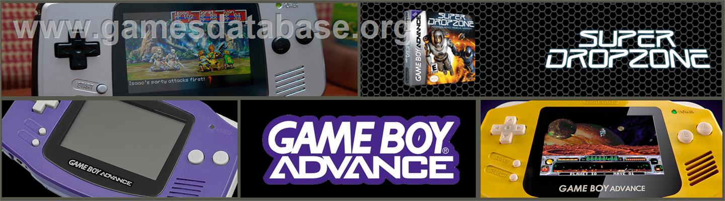 Super Dropzone - Intergalactic Rescue Mission - Nintendo Game Boy Advance - Artwork - Marquee