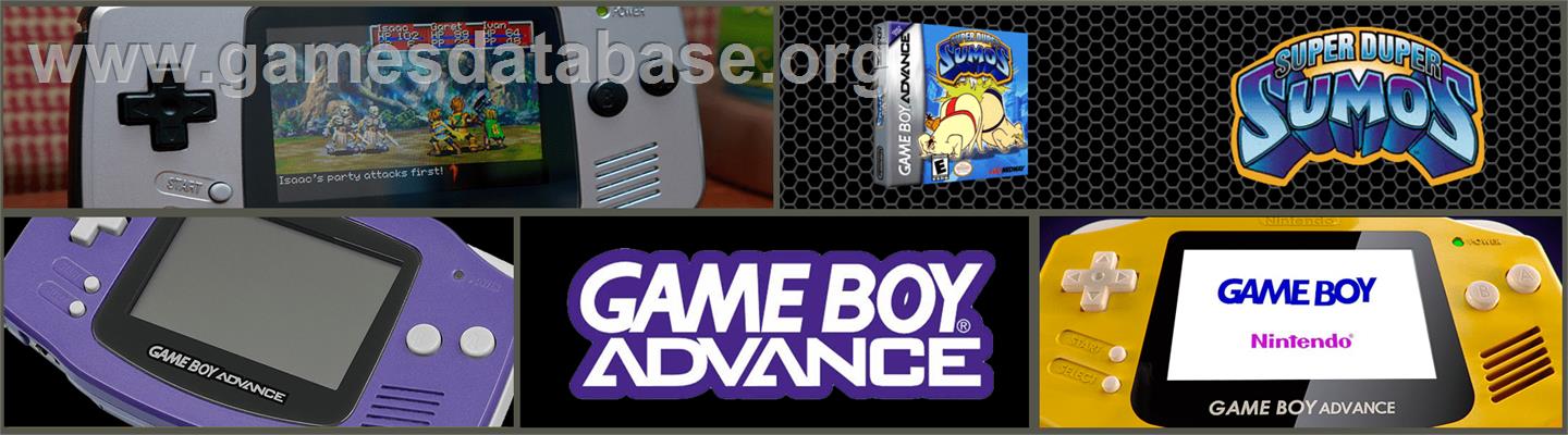 Super Duper Sumos - Nintendo Game Boy Advance - Artwork - Marquee