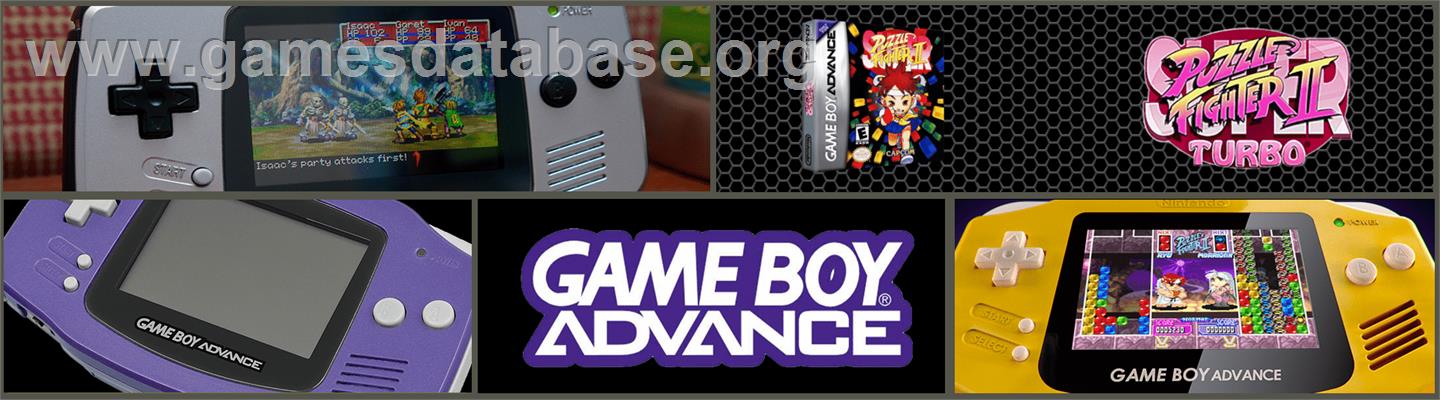 Super Puzzle Fighter II Turbo - Nintendo Game Boy Advance - Artwork - Marquee