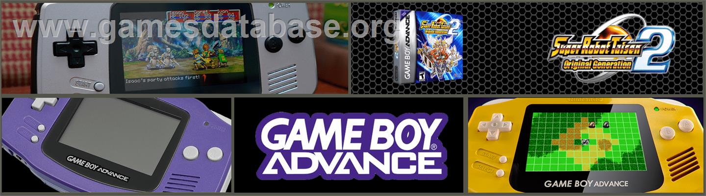 Super Robot Wars: Original Generation 2 - Nintendo Game Boy Advance - Artwork - Marquee