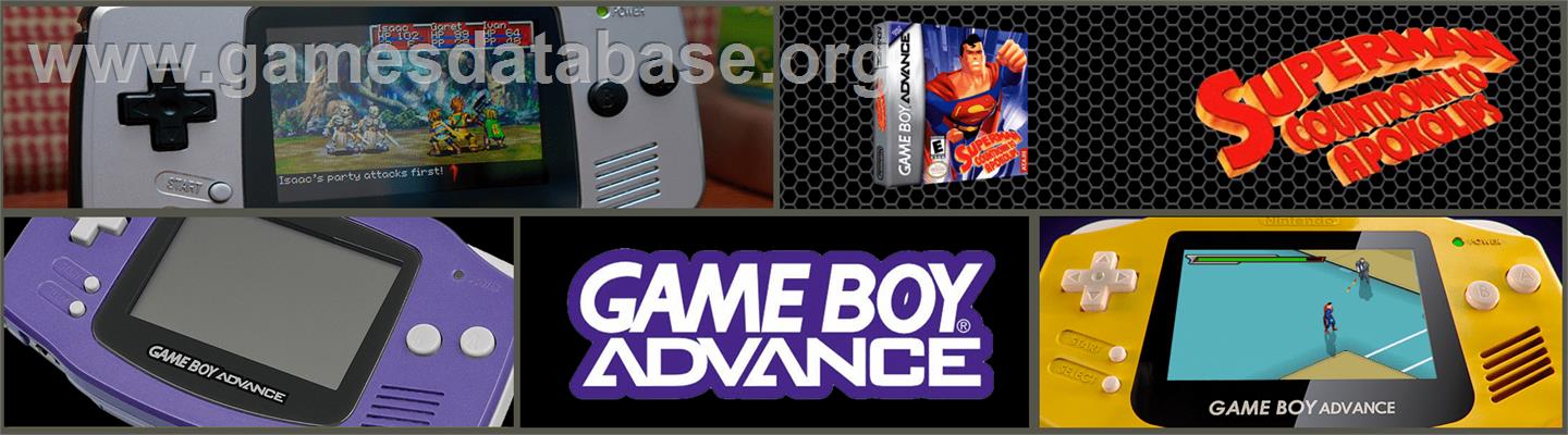 Superman: Countdown to Apokolips - Nintendo Game Boy Advance - Artwork - Marquee