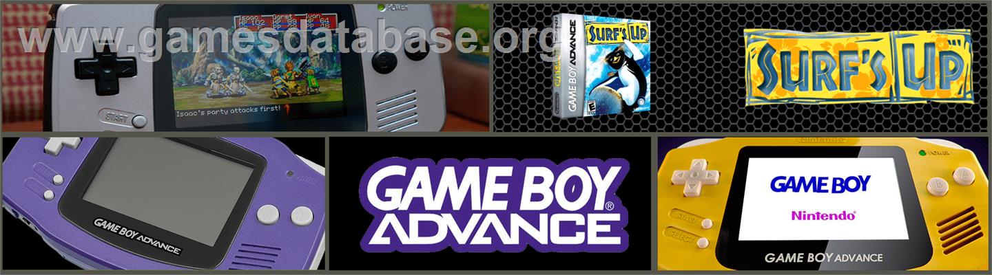 Surf's Up - Nintendo Game Boy Advance - Artwork - Marquee