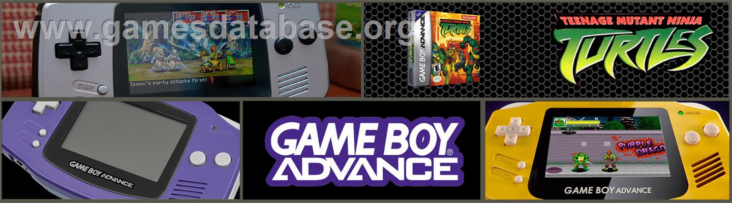 Teenage Mutant Ninja Turtles - Nintendo Game Boy Advance - Artwork - Marquee