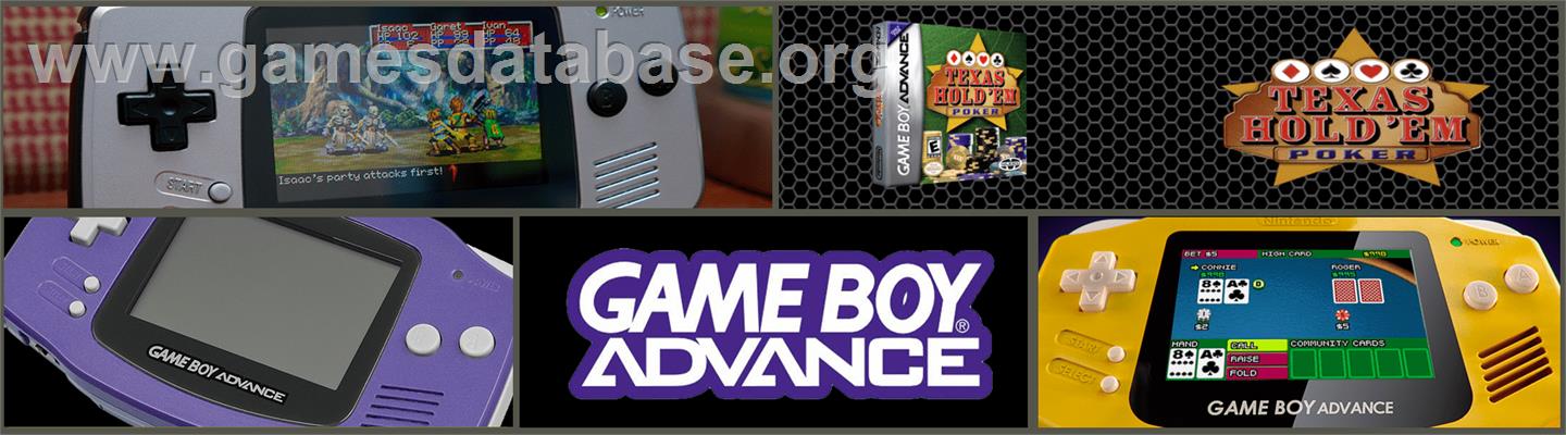 Texas Hold 'em Poker - Nintendo Game Boy Advance - Artwork - Marquee
