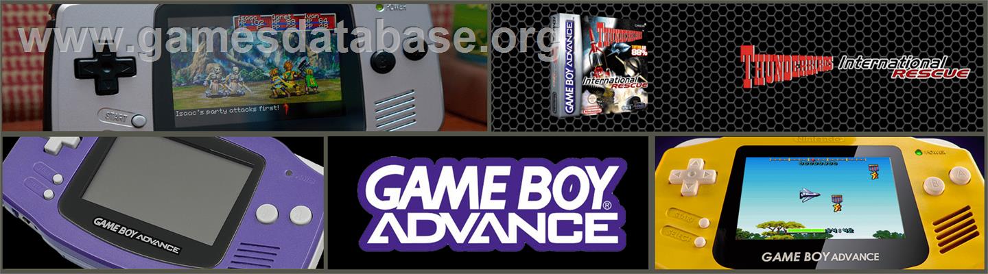 Thunderbirds - International Rescue - Nintendo Game Boy Advance - Artwork - Marquee