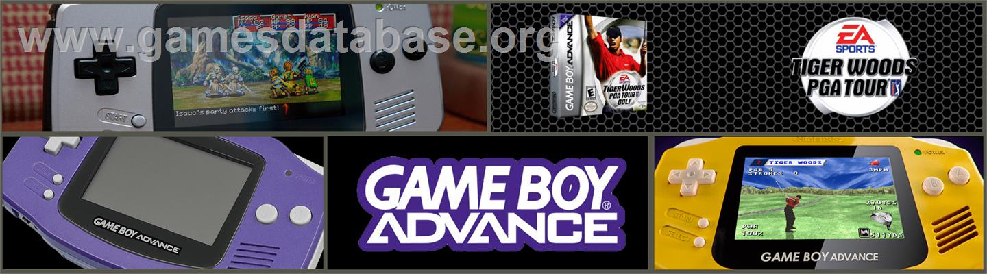 Tiger Woods PGA Tour Golf - Nintendo Game Boy Advance - Artwork - Marquee